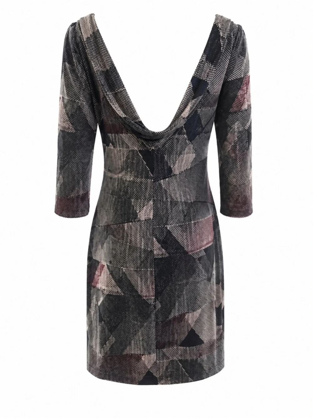 Jessica Simpson Geometric Print Sheath Dress | SIZE 4 | Chic 3/4 Sleeve